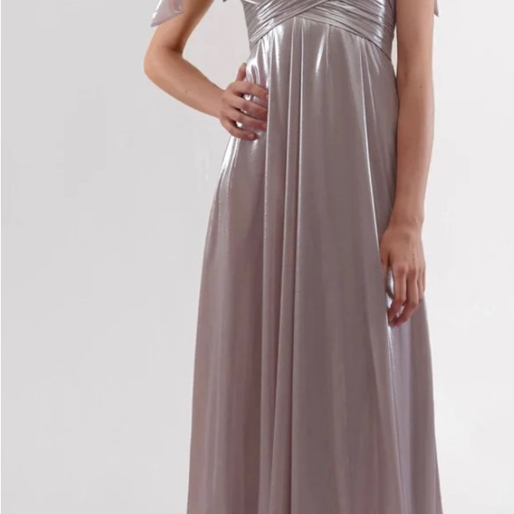 Draped Rose Dress NWT; Bridal; Occasion Gown - Picture 6 of 11